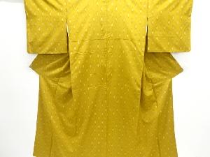 幾何学模様織り出し手織り紬着物